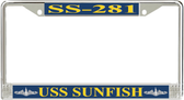 USS Sunfish SS-281 License Plate Frame