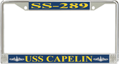 USS Capelin SS-289 License Plate Frame