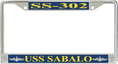 USS Sabalo SS-302 License Plate Frame