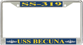 USS Becuna SS-319 License Plate Frame