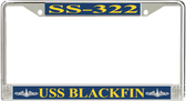 USS Blackfin SS-322 License Plate Frame