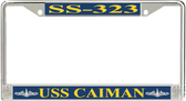 USS Caiman SS-323 License Plate Frame