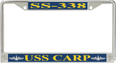 USS Carp SS-338 License Plate Frame