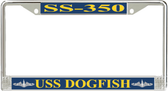USS Dogfish SS-350 License Plate Frame