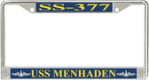 USS Menhaden SS-377 License Plate Frame