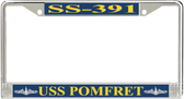 USS Pomfret SS-391 License Plate Frame