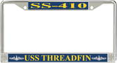 USS Threadfin SS-410 License Plate Frame