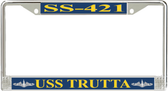 USS Trutta SS-421 License Plate Frame
