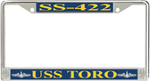 USS Toro SS-422 License Plate Frame
