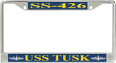 USS Tusk SS-426 License Plate Frame