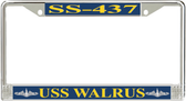 USS Walrus SS-437 License Plate Frame