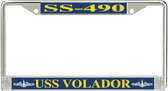 USS Volador SS-490 License Plate Frame