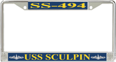 USS Sculpin SS-494 License Plate Frame