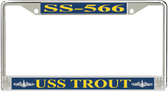 USS Trout SS-566 License Plate Frame