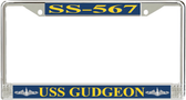 USS Gudgeon SS-567 License Plate Frame