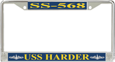 USS Harder SS-568 License Plate Frame