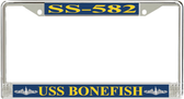 USS Bonefish SS-582 License Plate Frame