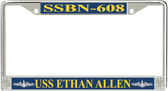 USS Ethan Allen SSBN-608 License Plate Frame