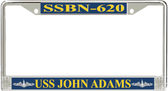 USS John Adams SSBN-620 License Plate Frame
