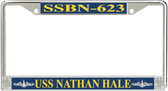 USS Nathan Hale SSBN-623 License Plate Frame