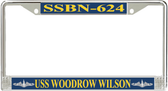 USS Woodrow Wilson SSBN-624 License Plate Frame