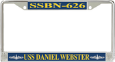 USS Daniel Webster SSBN-626 License Plate Frame