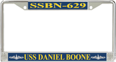 USS Daniel Boone SSBN-629 License Plate Frame