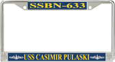 USS Casimir Pulaski SSBN-633 License Plate Frame
