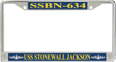 USS Stonewall Jackson SSBN-634 License Plate Frame