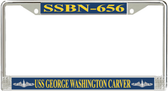 USS George Washington Carver SSBN-656 License Plate Frame
