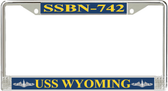 USS Wyoming  SSBN-742 License Plate Frame