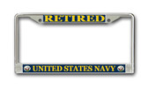 U.S. Navy Retired License Plate Frame