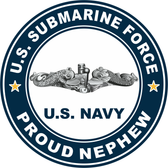 US Submarine Force Proud Nephew Decal