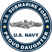 US Submarine Force Proud Daughter Decal