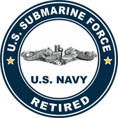 US Submarine Force Retired Decal