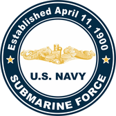 Established April 11, 1990, Sub Force Gold Dolphins Decal
