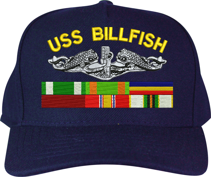 embroidered submarine service cap