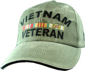 Vietnam Veteran OD Green Cap