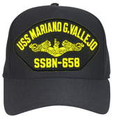 USS Mariano G Vallejo Gold Dolphins SSBN-658 Ball Cap
