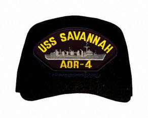 USS Savannah AOR-4 Ship Custom Embroidered Cap - Submarine Ship's