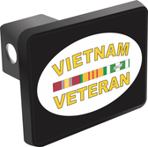 Vietnam Veteran Oval Hitch Cover