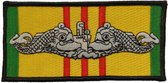 Vietnam War Ribbon and Silver Dolphins Patch