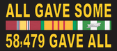 All Gave Some 58479 Gave All Vietnam 3 Ribbon Stack Decal
