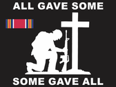 All Gave Some  Fallen Soldier Memorial WWII Victory Decal