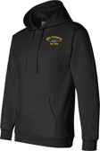 USS Caiman SS-323 with Dolphins Embroidered Hoodie