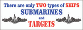 Two Types of Ships Bumper Sticker