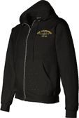 USS Archerfish SS-311 with Dolphins Embroidered Zippered Hoodie