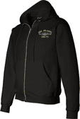 USS Atlanta SSN-712 with Dolphins Embroidered Zippered Hoodie