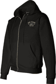 USS Chivo SS-341 with Dolphins Embroidered Zippered Hoodie
