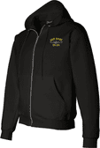 USS Dace SS-247 with Dolphins Embroidered Zippered Hoodie